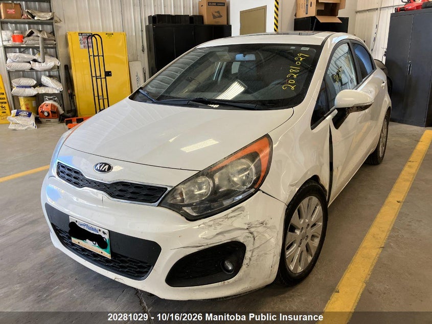 Vin: knadn5a39d6797910, lot: 10292013, kia rio 5 lx 20132
