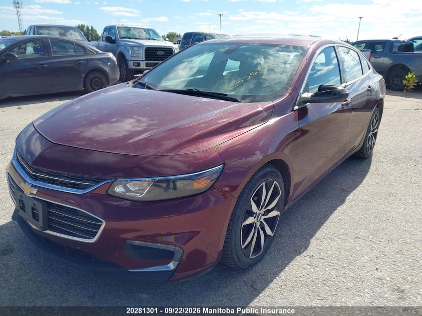 2016 Chevrolet Malibu, Град, IAAI, VIN 1G1ZE5ST8GF290775 — фото 2