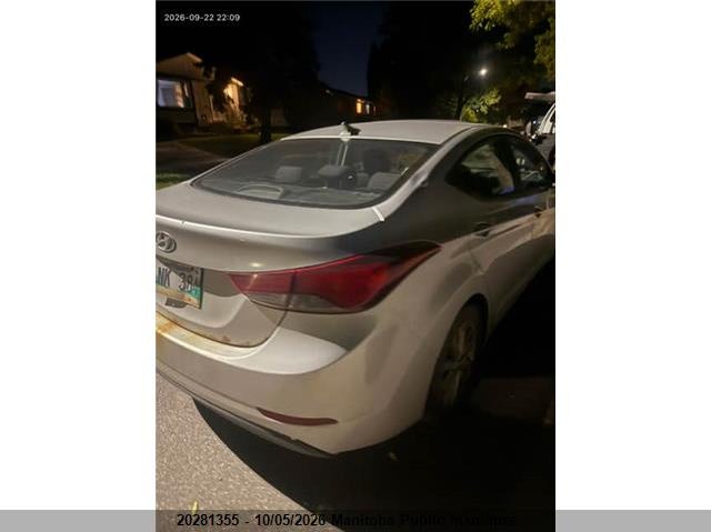 Vin: kmhdh4ae4fu309625, lot: 10292339, hyundai elantra limited 20154