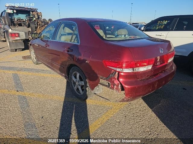 2003 Honda Accord Ex-L, Левый зад, IAAI, VIN 1HGCM56633A814024 — фото 2