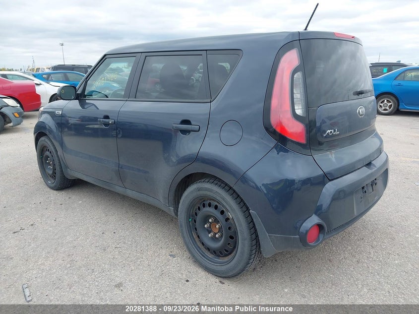 Vin: kndjn2a27f7227462, lot: 10292372, kia soul lx 20153