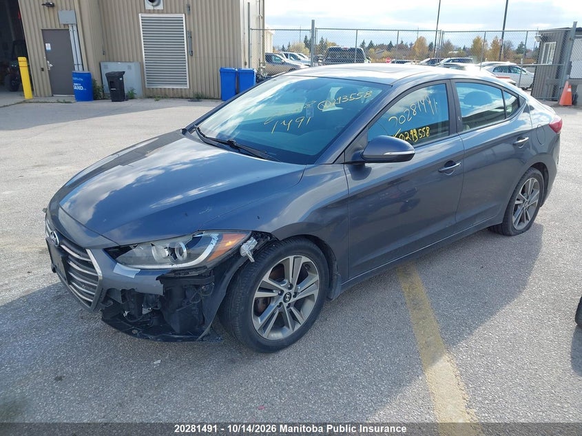 Vin: kmhd84lf9hu293558, lot: 10292475, hyundai elantra se 20172