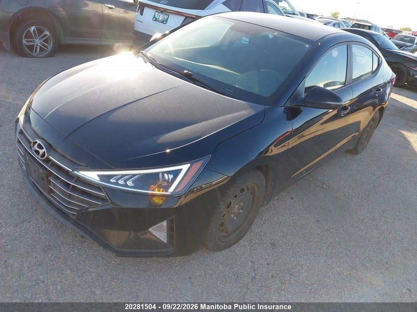 Vin: kmhd84lf8lu078939, lot: 10292488, hyundai elantra preferred 20202