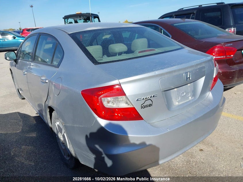Vin: 2hgfb2f46ch100230, lot: 10292650, honda civic lx 20123