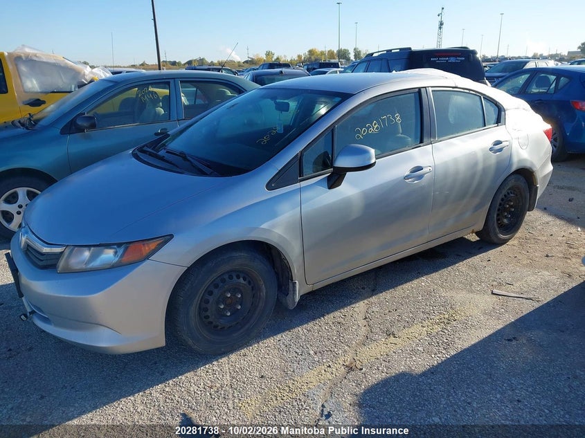 Vin: 2hgfb2f43ch103862, lot: 10292722, honda civic lx 20122