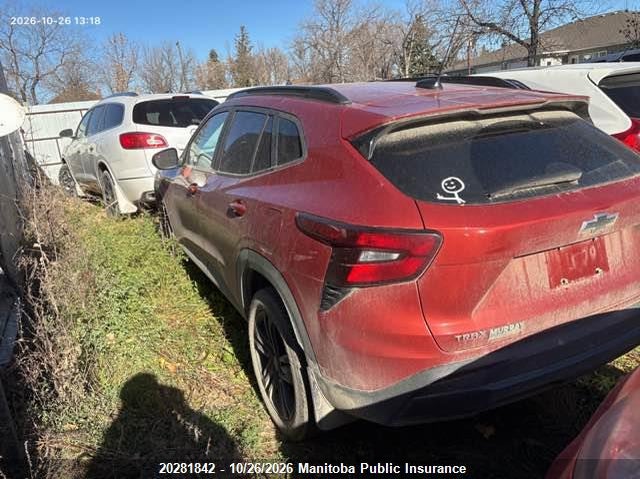 Vin: kl77lke21rc146377, lot: 10292826, chevrolet trax activ 20243