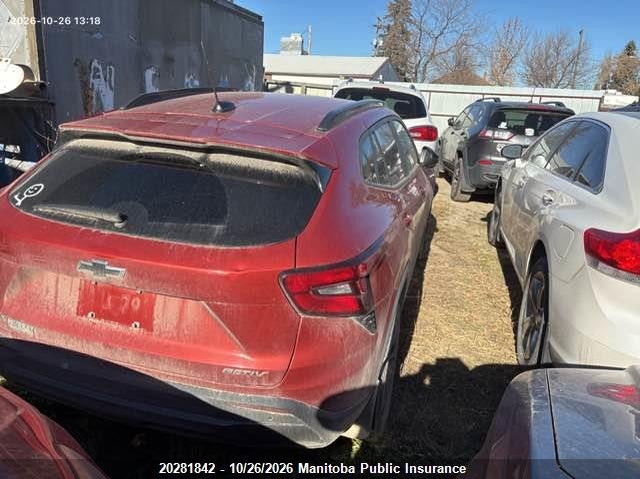 Vin: kl77lke21rc146377, lot: 10292826, chevrolet trax activ 20244