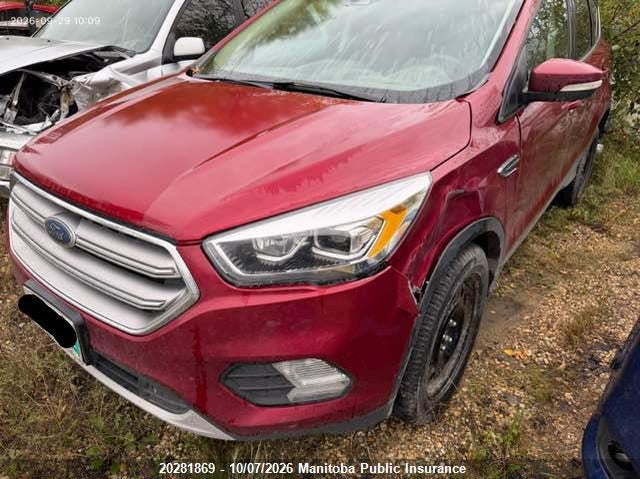 Vin: 1fmcu9j98hub69928, lot: 10292853, ford escape titanium 20172