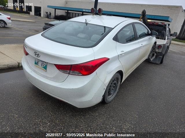 Vin: 5npdh4ae9dh220192, lot: 10292861, hyundai elantra gl 20134