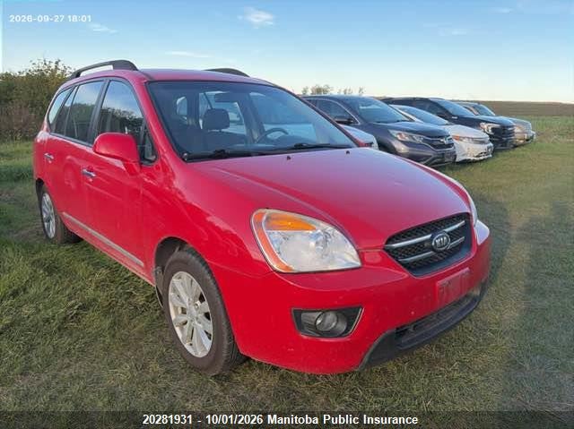 Vin: knahh8c86a7296837, lot: 10292915, kia rondo ex 20101