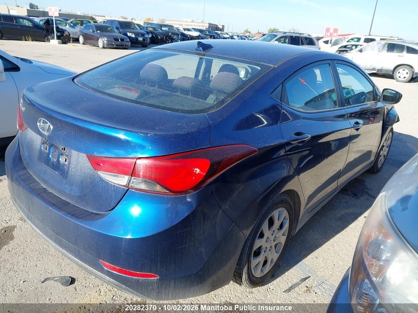 Vin: 5npdh4ae7gh676888, lot: 10293354, hyundai elantra se/sport/limited 20164