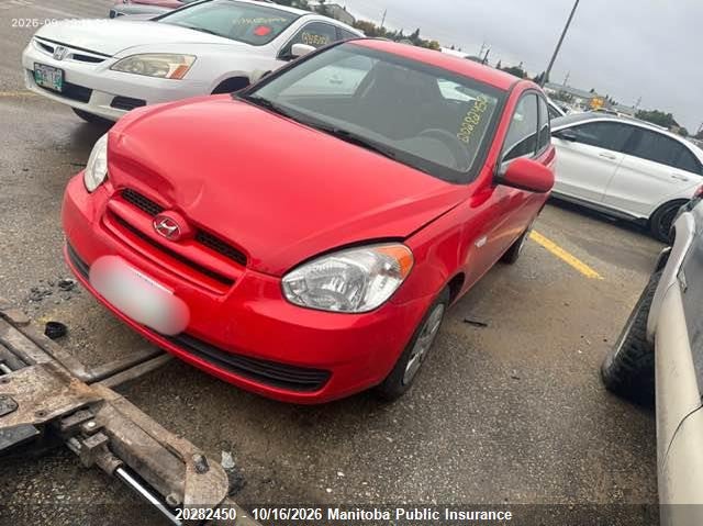 Vin: kmhcn3bc6au181585, lot: 10293434, hyundai accent gl 20102