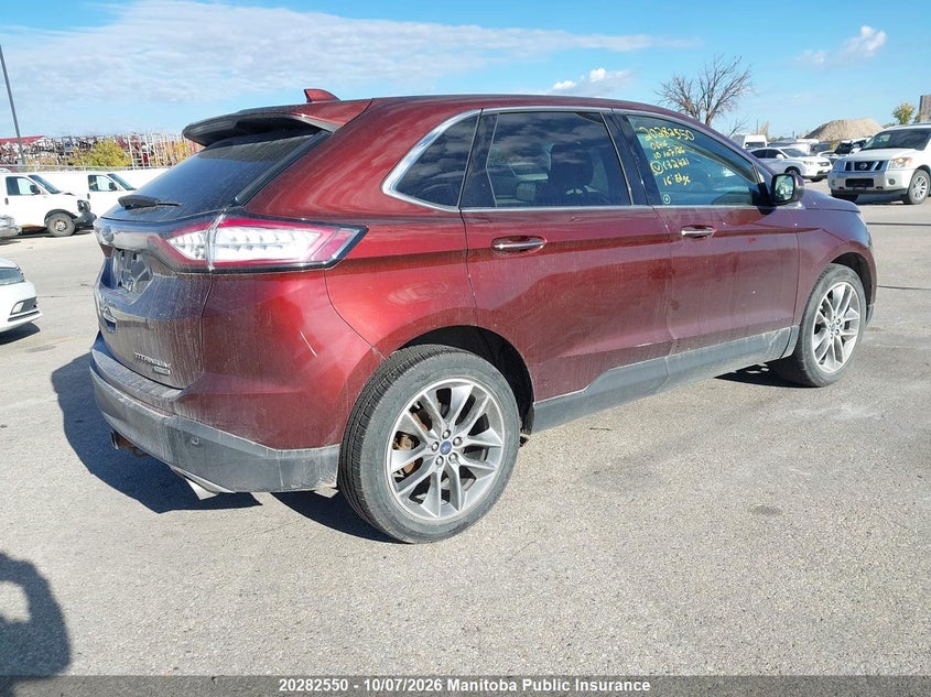 Vin: 2fmpk4k99gbc32421, lot: 10293534, ford edge titanium 20164