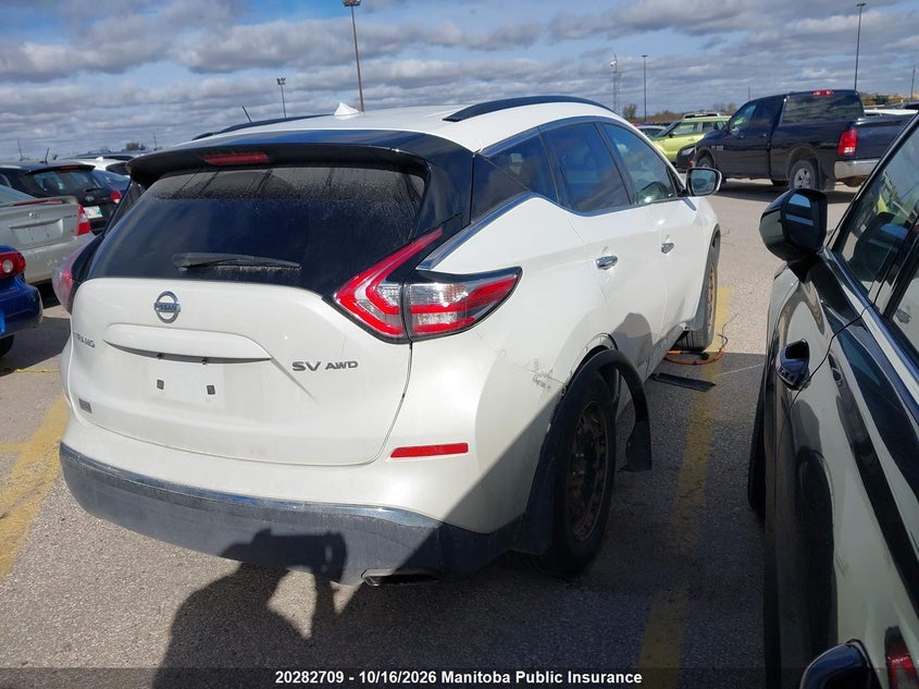 Vin: 5n1az2mh2gn132059, lot: 10293693, nissan murano sv 20164
