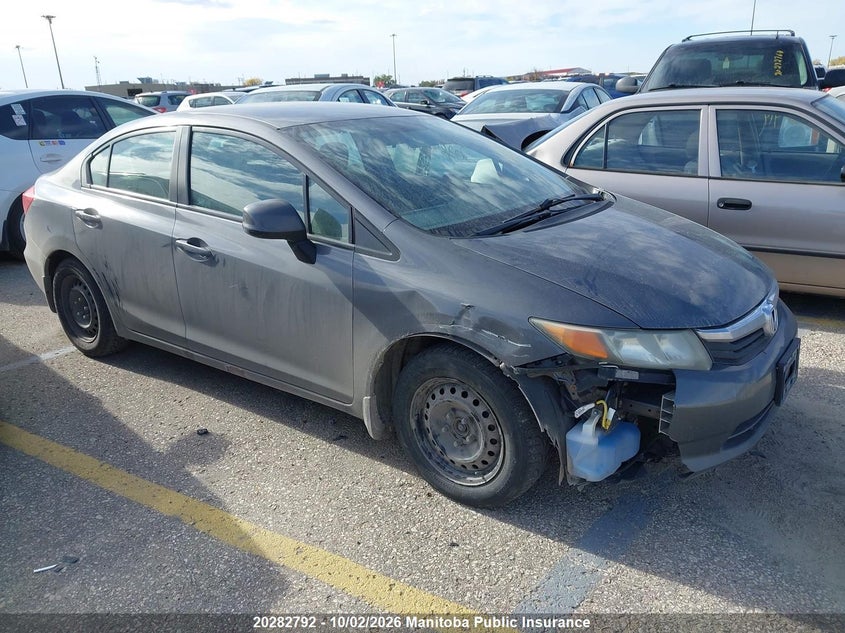 Vin: 2hgfb2f4xch037519, lot: 10293776, honda civic sdn 20121