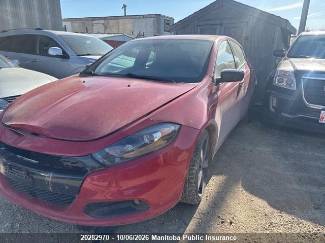 2015 Dodge Dart Sxt, Front, IAAI, VIN 1C3CDFBB9FD407629 — photo 2