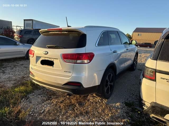 Vin: 5xyphda56gg171932, lot: 10293972, kia sorento ex v6 20164