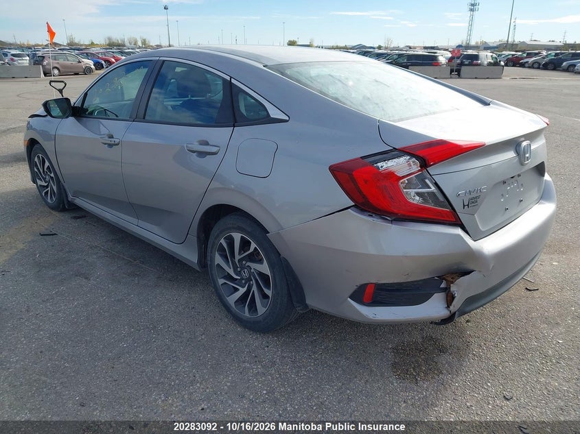 Vin: 2hgfc2f76gh015658, lot: 10294076, honda civic ex 20163