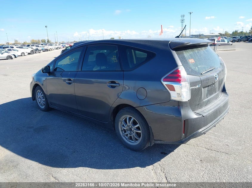 Vin: jtdzn3eu0gj045093, lot: 10294150, toyota prius v 20163