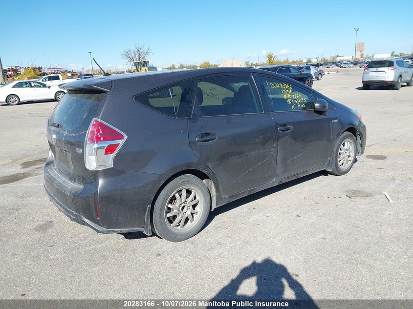 Vin: jtdzn3eu0gj045093, lot: 10294150, toyota prius v 20164