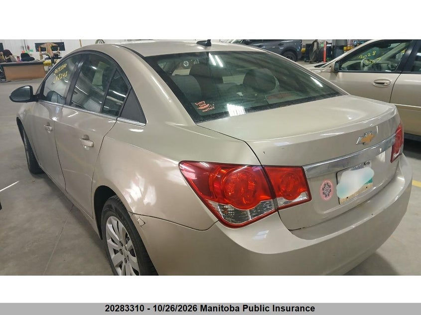Vin: 1g1pf5s94b7199417, lot: 10294294, chevrolet cruze lt turbo 20113