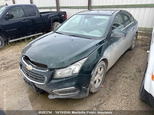 Vin: 1g1pc5sb0f7157926, lot: 10294778, chevrolet cruze lt turbo 20152