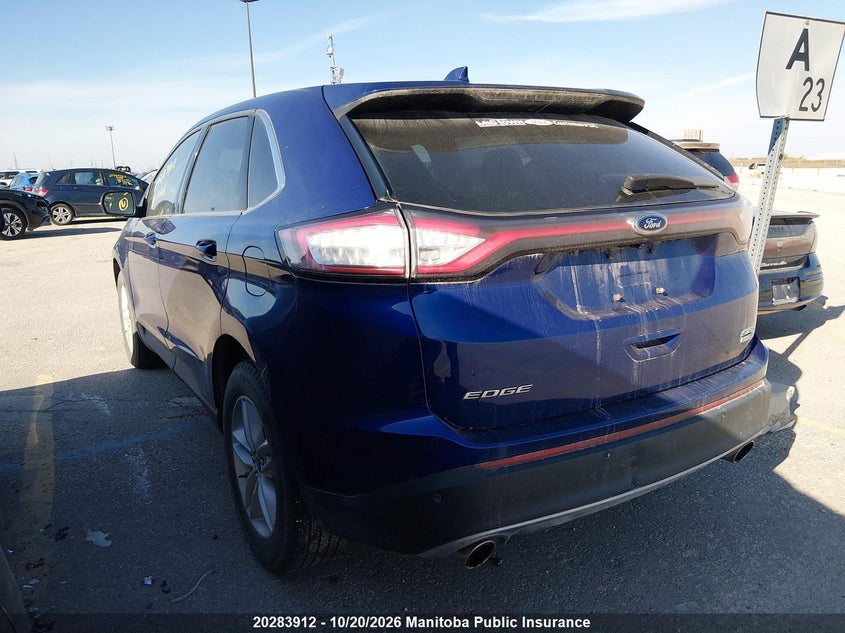 Vin: 2fmtk4j95fbb10606, lot: 10294896, ford edge sel 20153