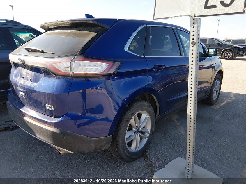 Vin: 2fmtk4j95fbb10606, lot: 10294896, ford edge sel 20154