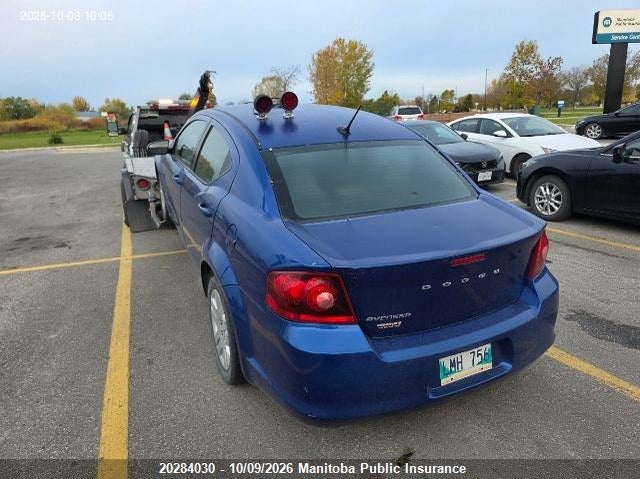 Vin: 1c3cdzab0cn311283, lot: 10295014, dodge avenger se 20122