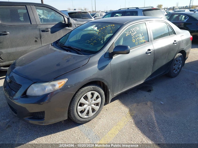 Vin: 2t1bu4ee0ac393238, lot: 10295580, toyota corolla ce 20102
