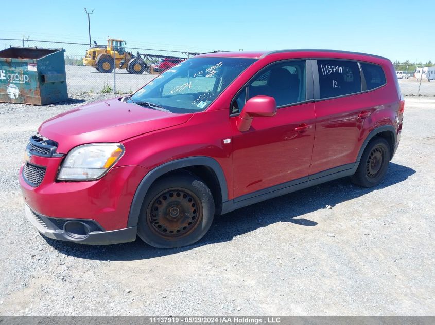 2012 Chevrolet Orlando Lt VIN: KL77P2EM1CK631802 Lot: 11137919