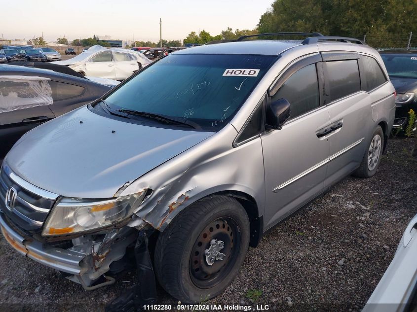 2013 Honda Odyssey Lx VIN: 5FNRL5H21DB502234 Lot: 11152280