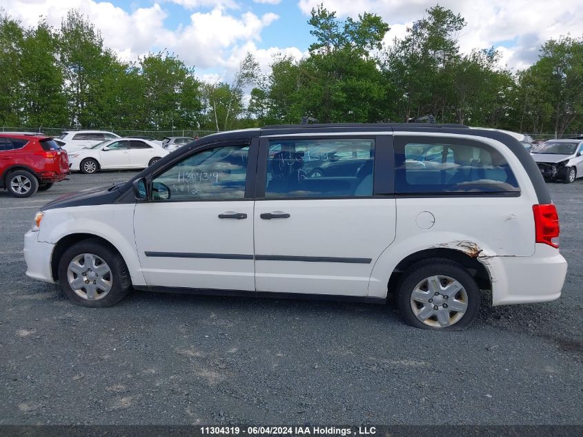 2012 Dodge Grand Caravan Se VIN: 2C4RDGBGXCR105461 Lot: 11304319
