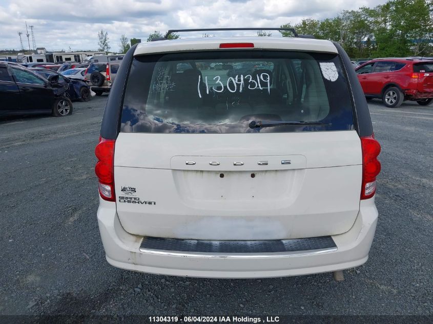 2012 Dodge Grand Caravan Se VIN: 2C4RDGBGXCR105461 Lot: 11304319