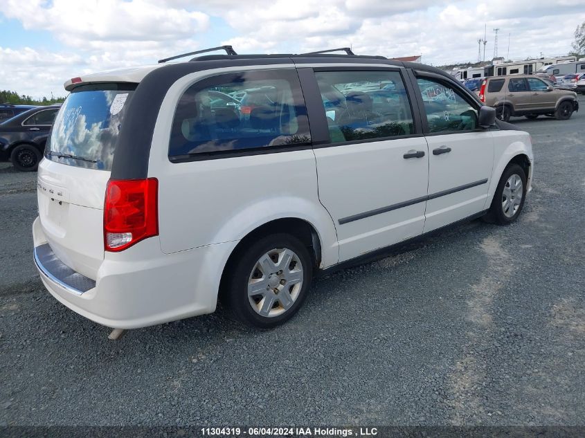 2012 Dodge Grand Caravan Se VIN: 2C4RDGBGXCR105461 Lot: 11304319