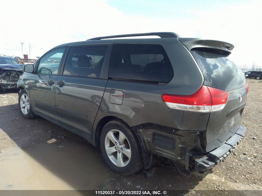 2011 Toyota Sienna VIN: 5TDZK3DCXBS039783 Lot: 11520037