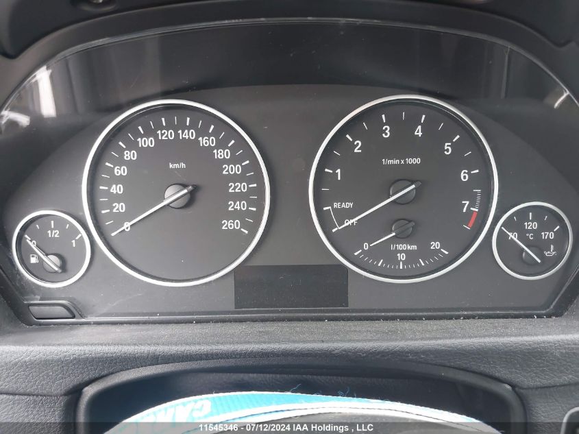 2013 BMW 320 I/xDrive VIN: WBA3C3C52DF979081 Lot: 11545346