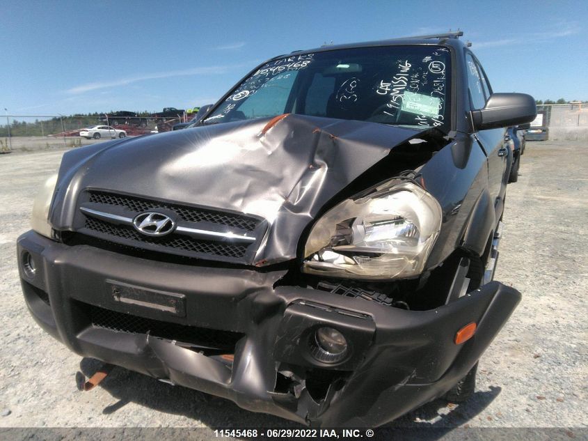 2007 Hyundai Tucson Gl VIN: KM8JM12D87U657626 Lot: 11545468