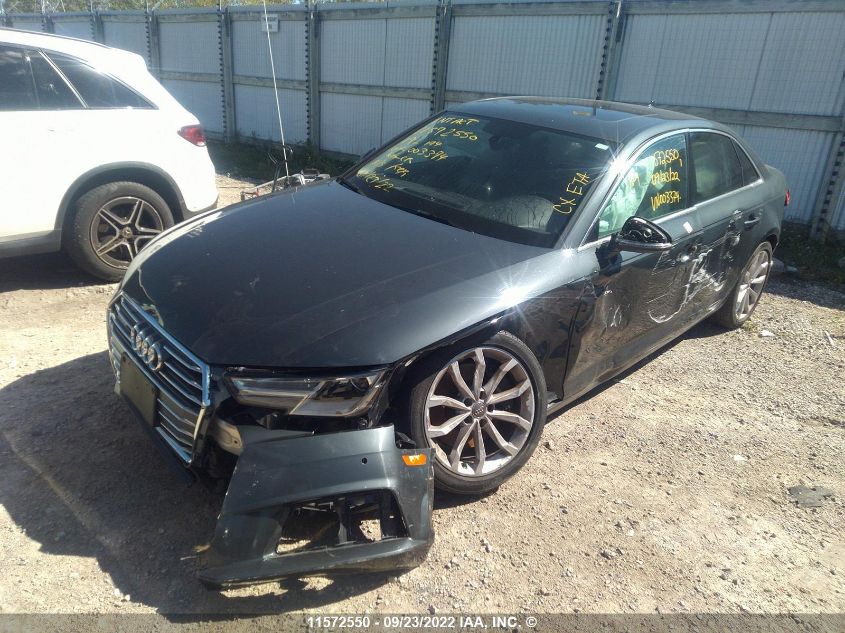 2017 Audi A4 VIN: WAUBNAF42HN003374 Lot: 11572550