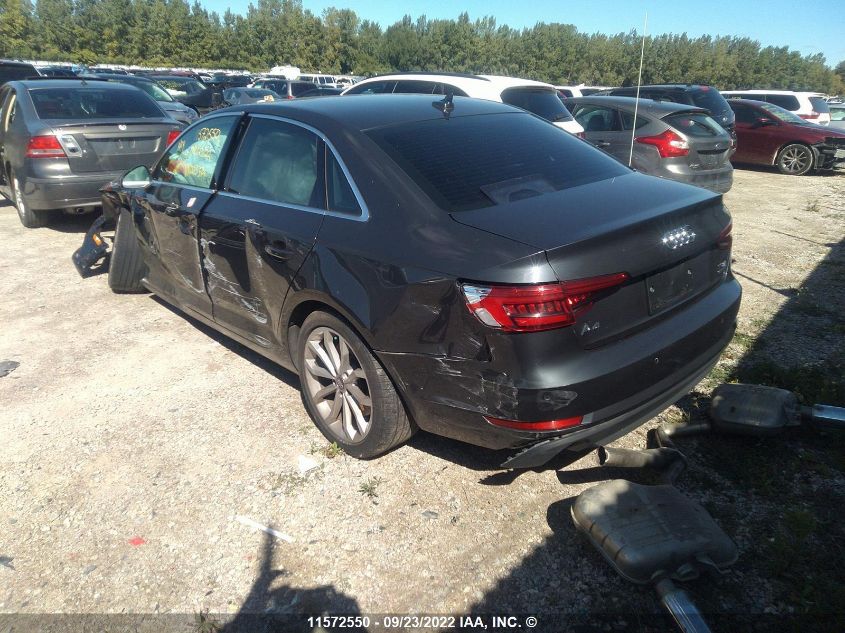 2017 Audi A4 VIN: WAUBNAF42HN003374 Lot: 11572550