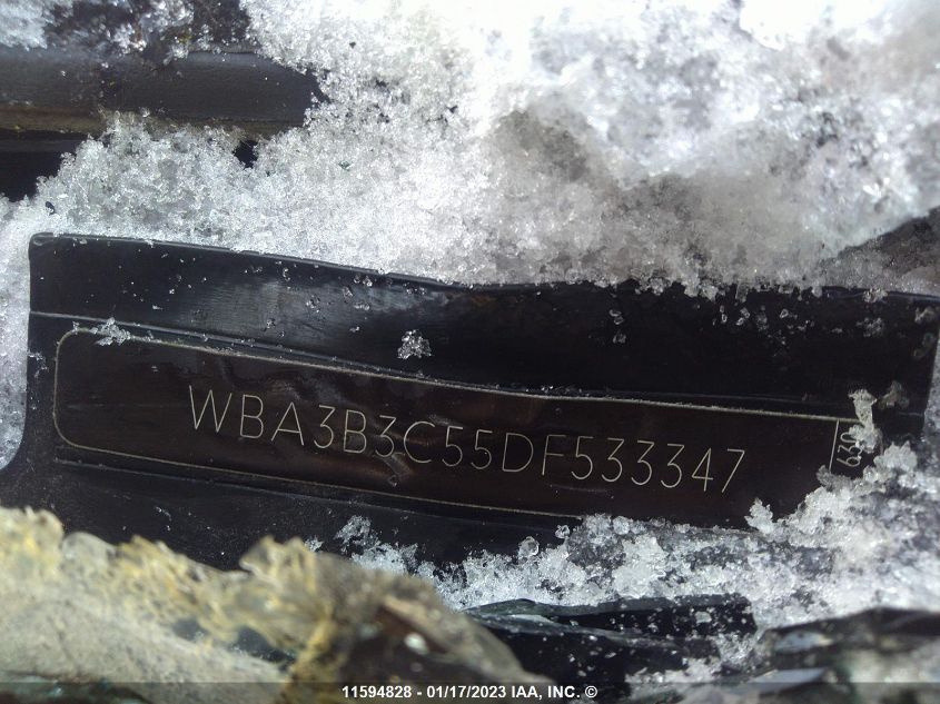 2013 BMW 328 Xi VIN: WBA3B3C55DF533347 Lot: 11594828