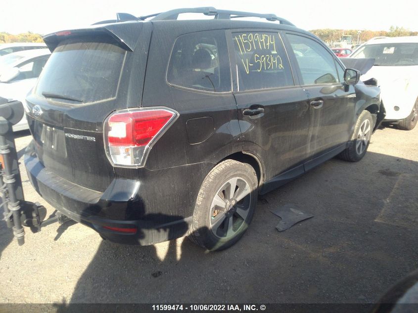 2018 Subaru Forester 2.5I Limited VIN: JF2SJEJC1JH593142 Lot: 11599474