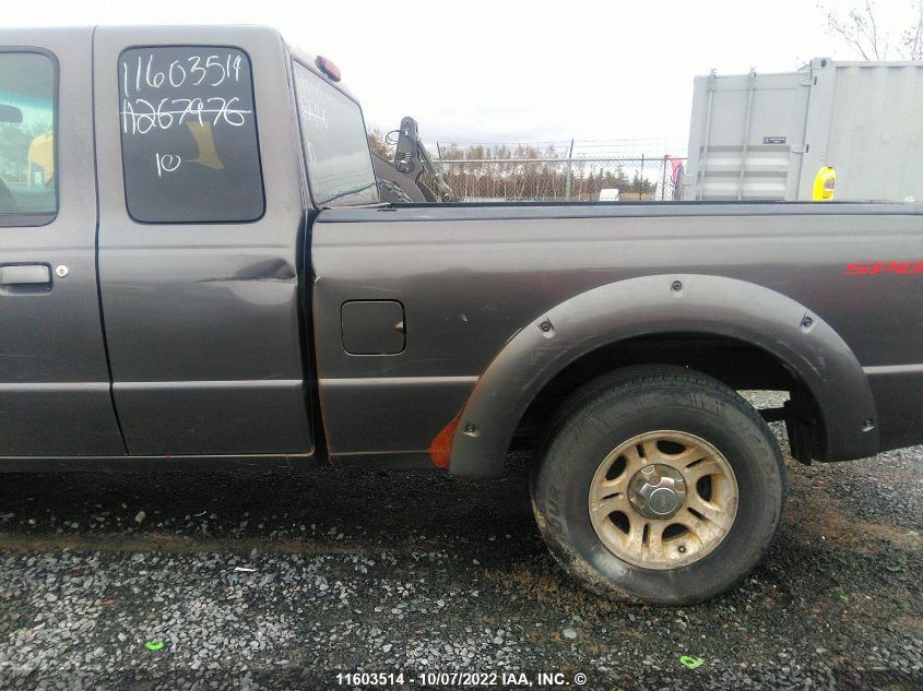 2010 Ford Ranger Super Cab VIN: 1FTKR4EE0APA45751 Lot: 11603514