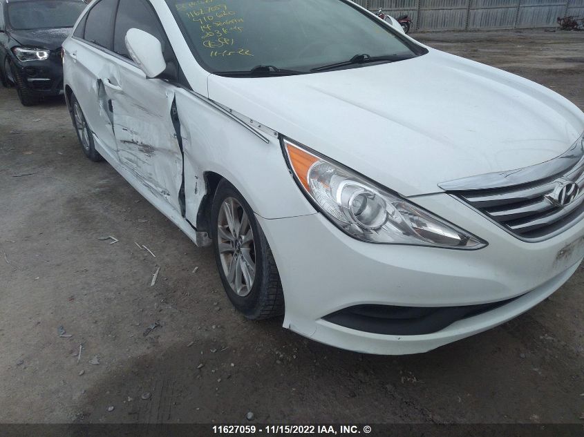 2014 Hyundai Sonata Gls VIN: 5NPEB4AC6EH910620 Lot: 11627059