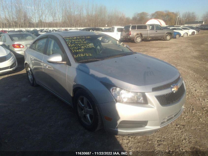 2012 Chevrolet Cruze Lt VIN: 1G1PF5SC5C7189654 Lot: 11630687