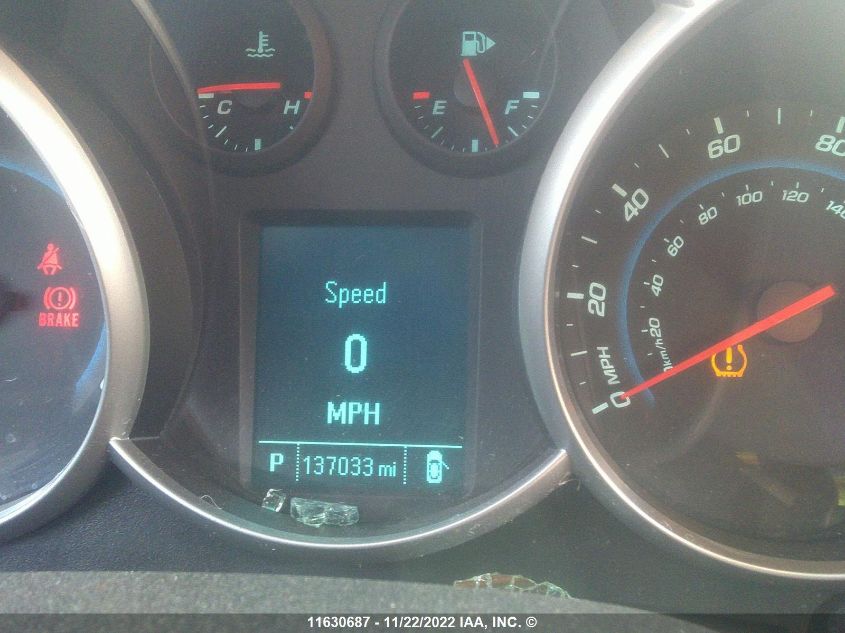 2012 Chevrolet Cruze Lt VIN: 1G1PF5SC5C7189654 Lot: 11630687