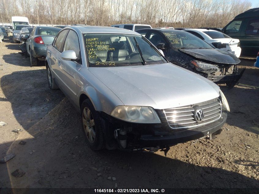 2005 Volkswagen Passat Gls Tdi VIN: WVWAE63B25P059409 Lot: 11645184