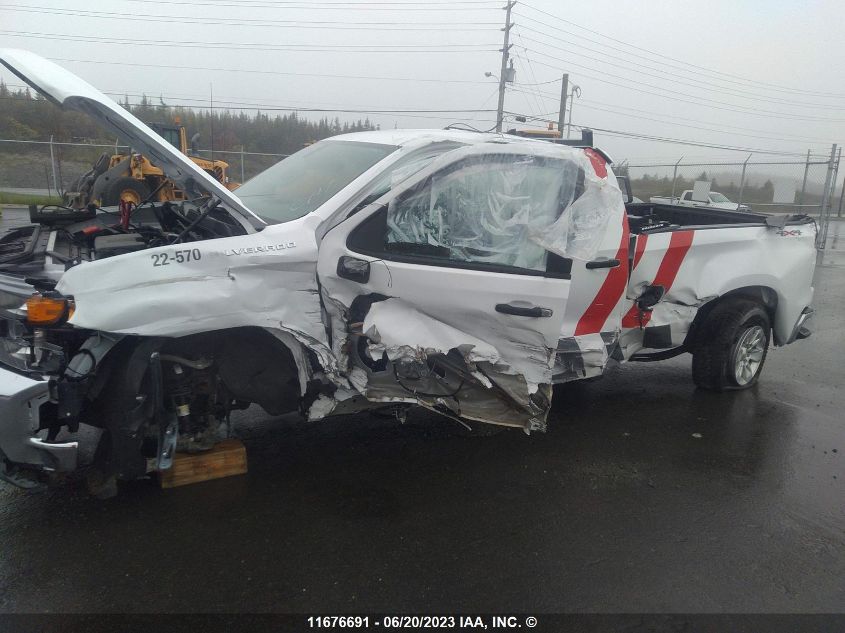 2022 Chevrolet Silverado Ltd K1500 VIN: 1GCRYAEF2NZ186257 Lot: 11676691