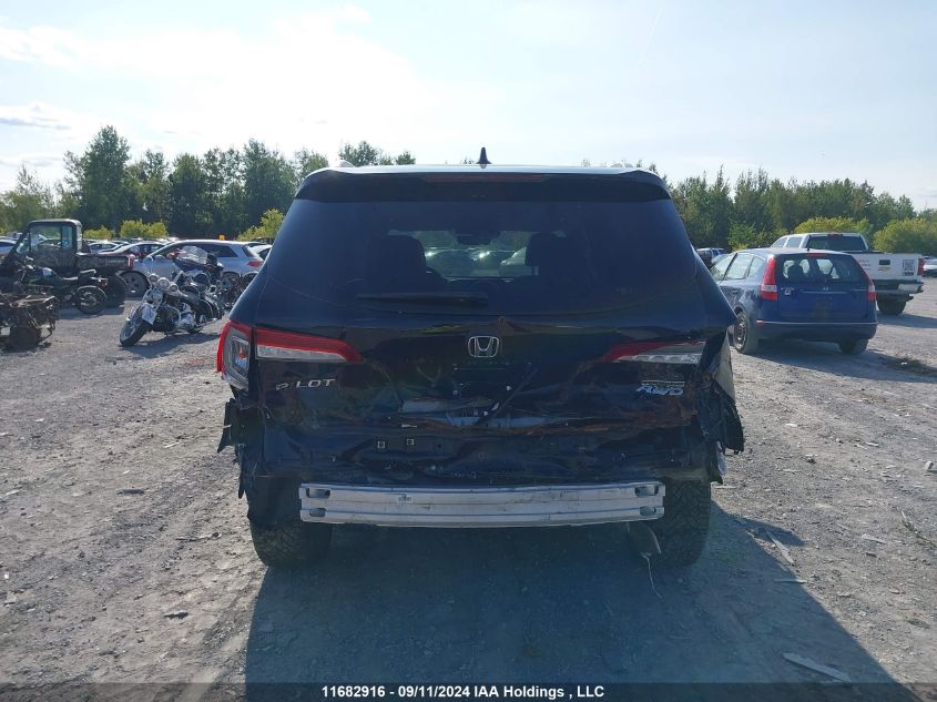 2020 Honda Pilot Touring VIN: 5FNYF6H90LB505565 Lot: 11682916