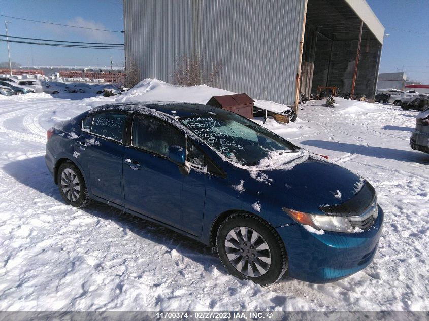 2012 Honda Civic Lx VIN: 2HGFB2E40CH039605 Lot: 70163443